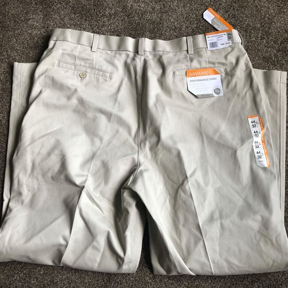 SAVANE PERFORMANCE CHINO NWT SIZE 44X32 - Picture 2 of 4